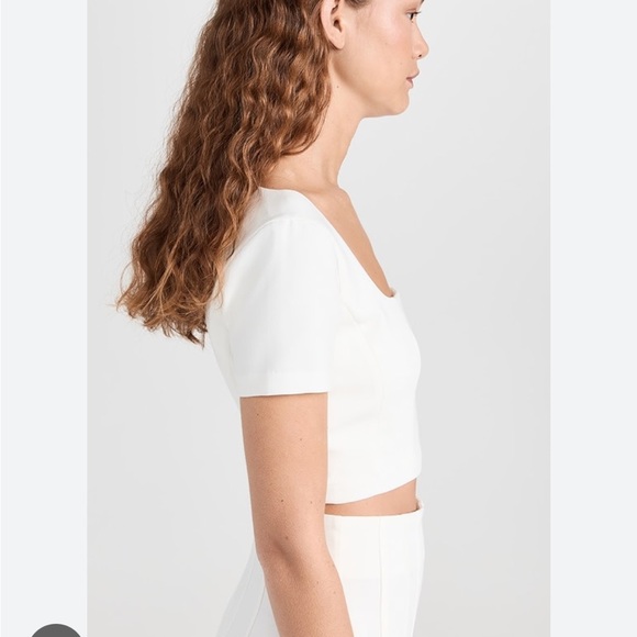 Final Offer! NWT STAUD Anya Top, Ivory, size XS - Picture 3 of 5